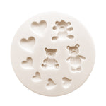 Bear with Hearts Fondant Love Mold