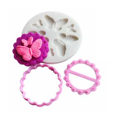 6 Cavity Butterfly Mold, Style 3