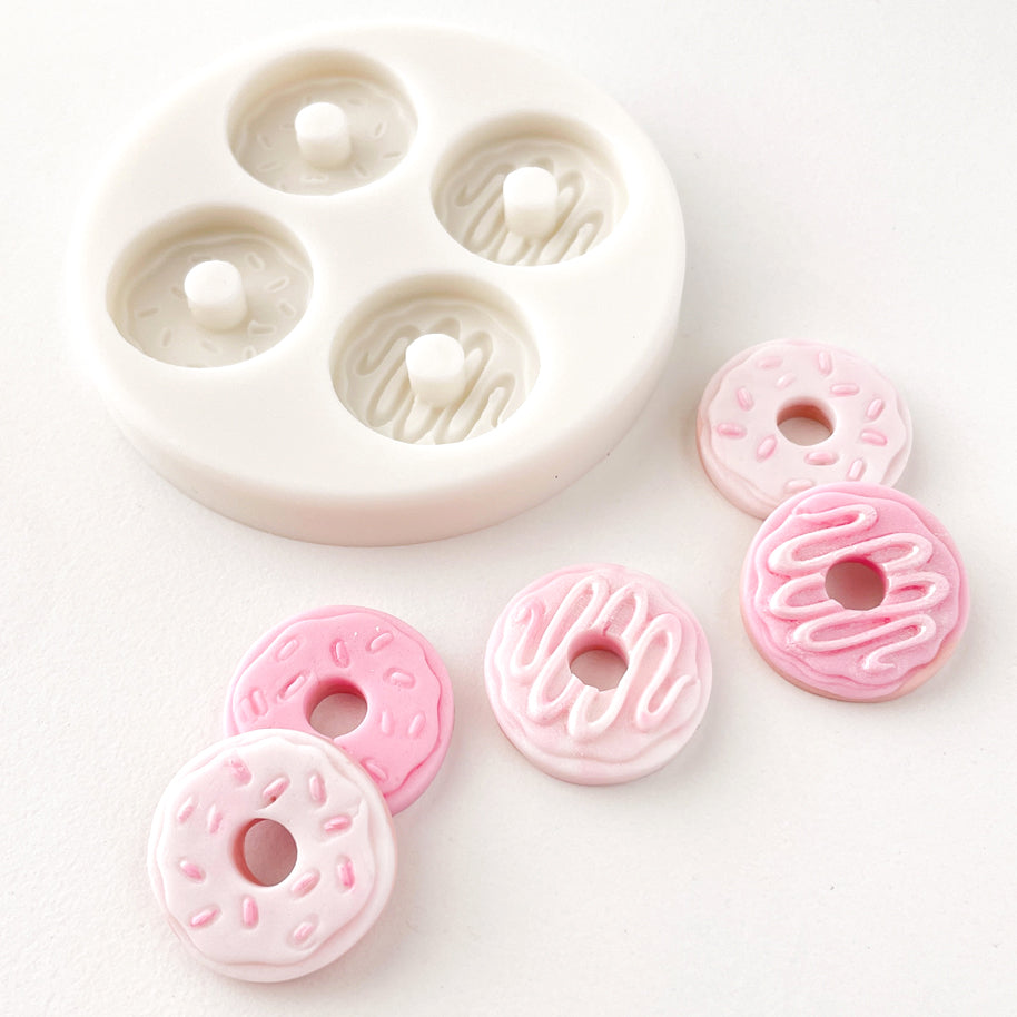 Donut Fondant Mold, 4 Cavity