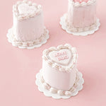 CONVERSATION HEART CAKE