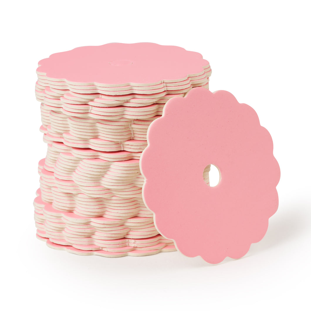 Cake Pop Boards, Scalloped Edge (50 pcs), Matte Pink