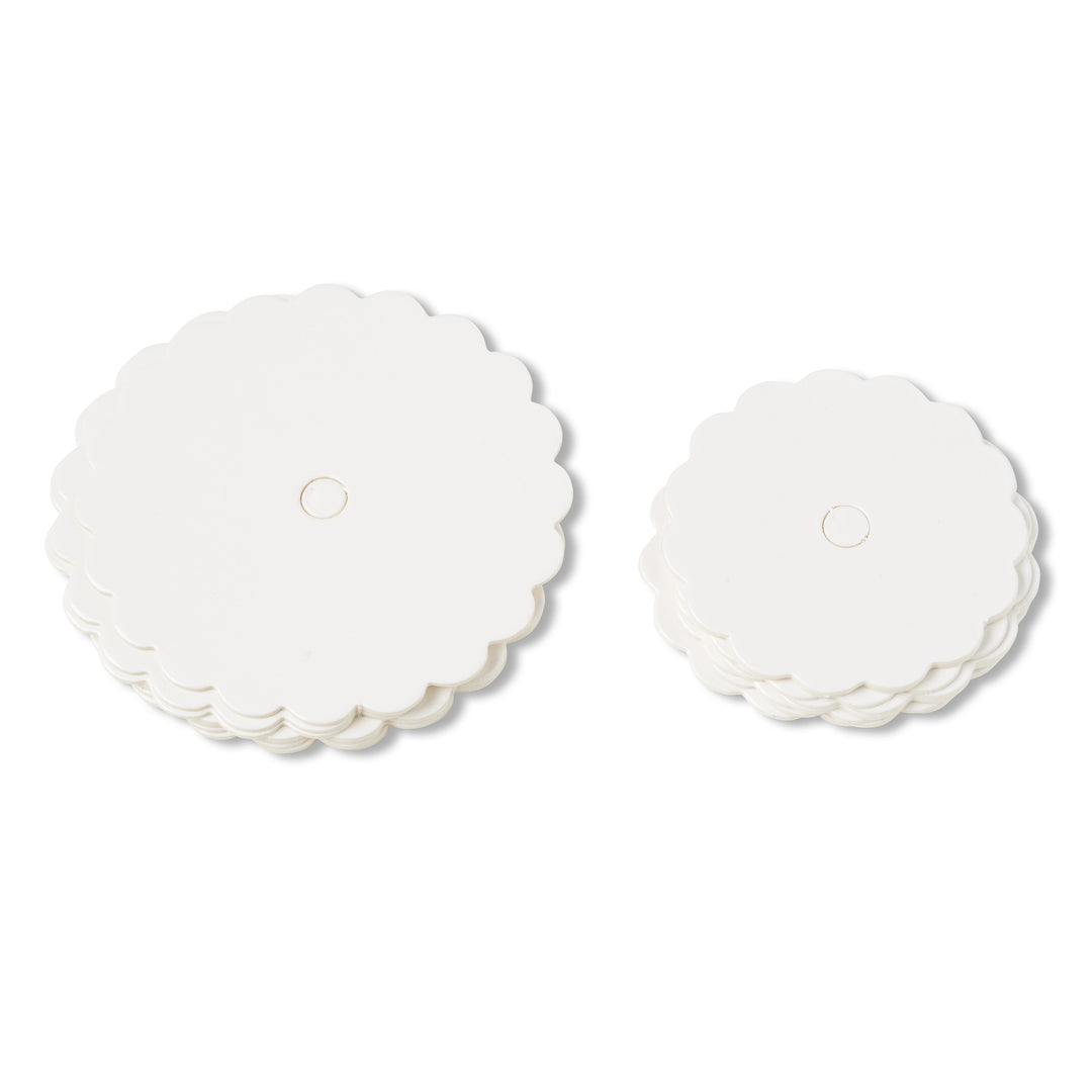 Cake Pop Boards, Scalloped Edge (50pcs), (White, Large)