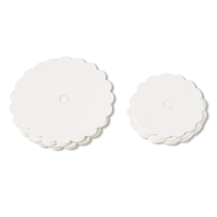 Cake Pop Boards, Scalloped Edge (50pcs), (White, Large)
