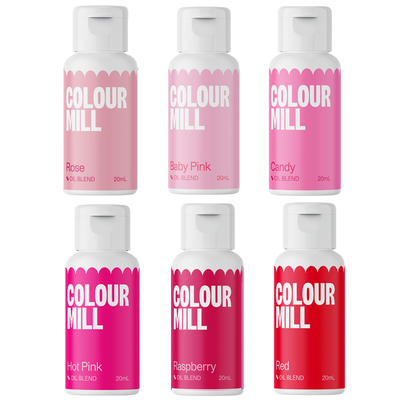 Shades of Pink Oil Color, 6 pack (20ml)