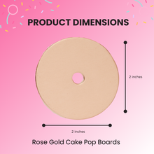 Load image into Gallery viewer, Cake Pop Boards, Straight Edge (50 pcs), Rose Gold
