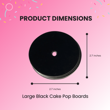 Load image into Gallery viewer, LARGE Cake Pop Boards, Straight Edge (50pcs), Matte Black
