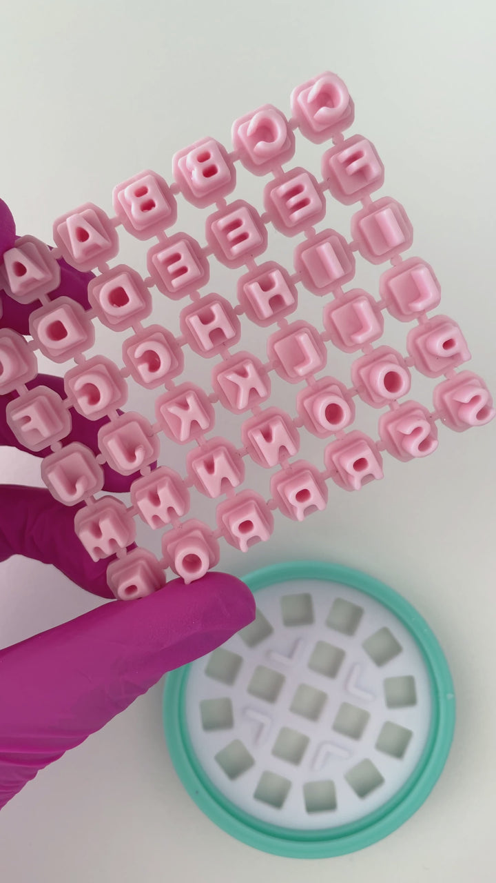 Customizable Message Alphabet Stamp
