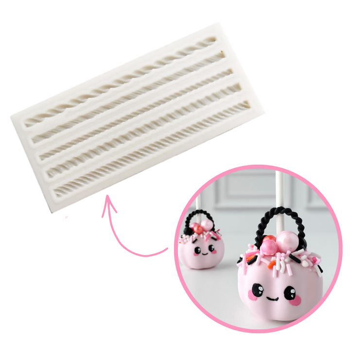 Rope Fondant Mold, 5 Cavity