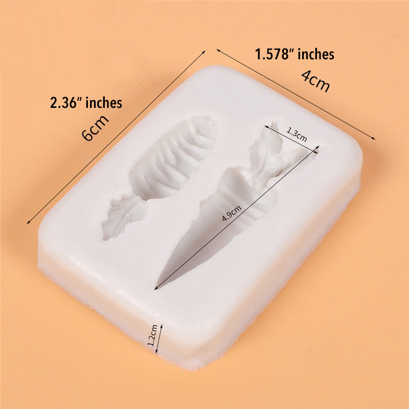 Carrot Mold (2 Cavity)