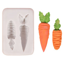 Load image into Gallery viewer, Carrot Mold (2 Cavity)
