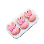 3 Bunny Heads with Bows