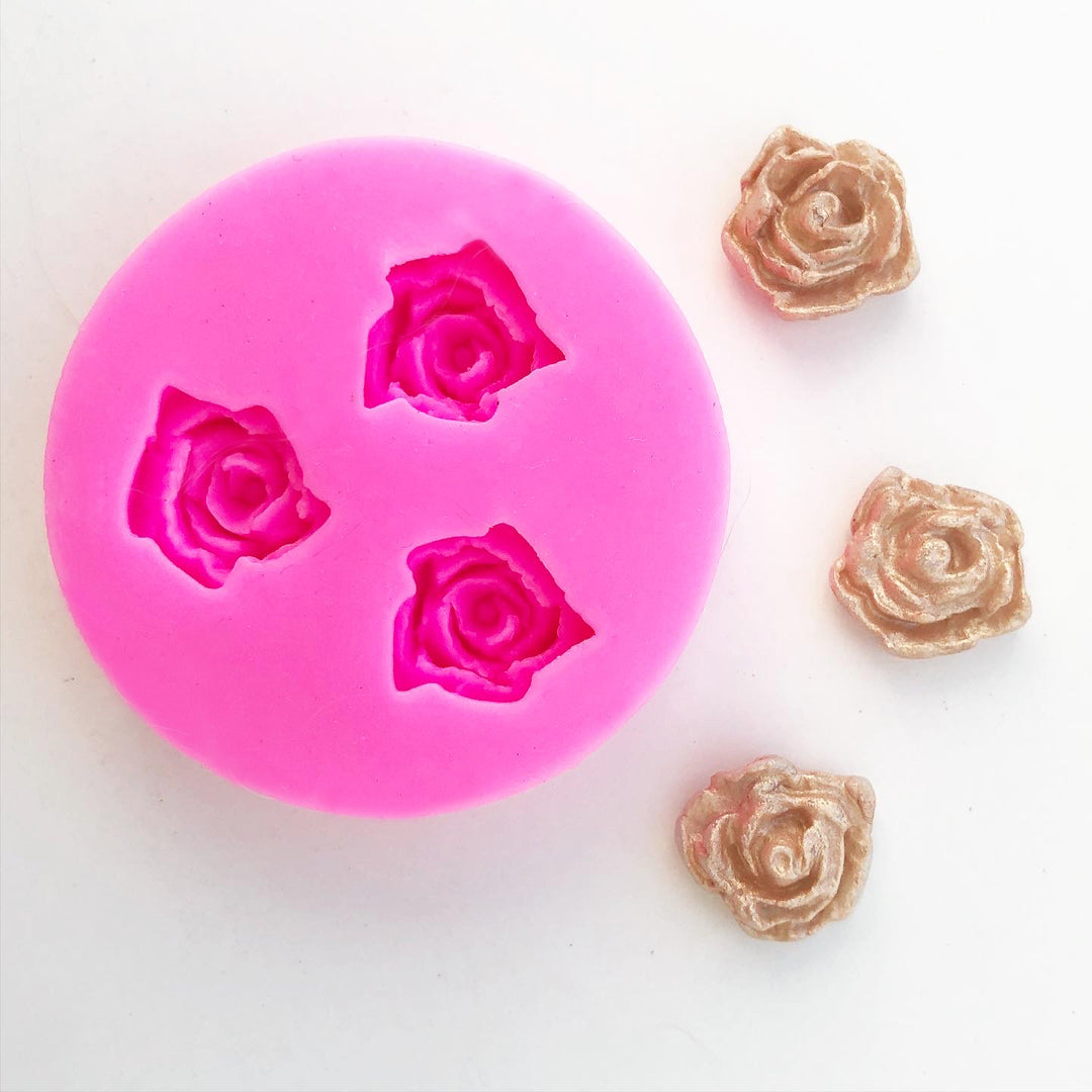 Mini Rose Mold (3 Cavity)
