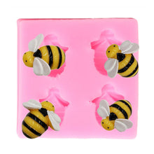 Load image into Gallery viewer, 4 Cavity Small Bee Mold
