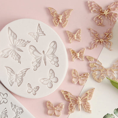 6 Cavity Butterfly Mold, Style 1