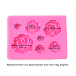 Stampo per rose poco profondo, 7 cavità