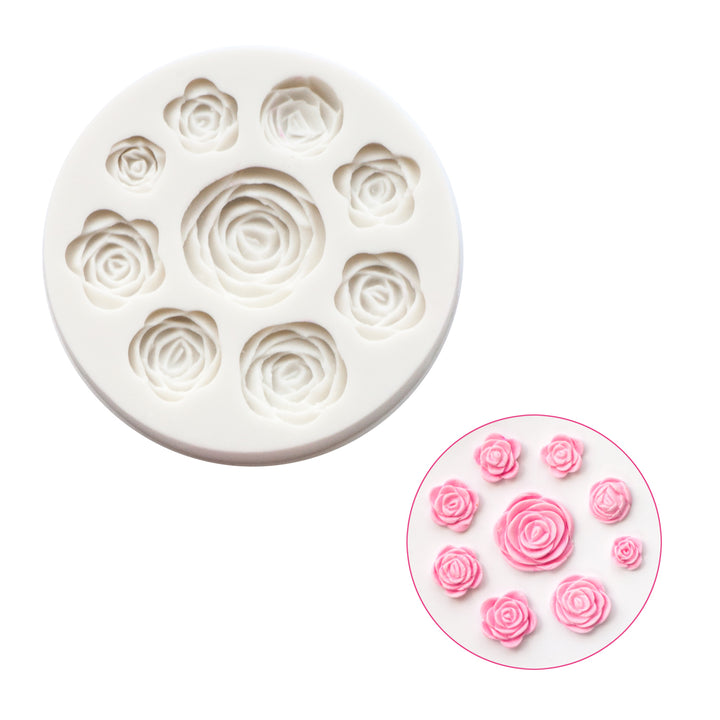 9 Cavity Rose Mold