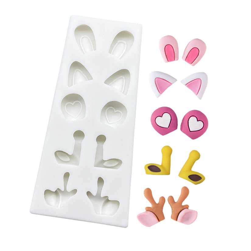 Animal Ears Fondant Parts