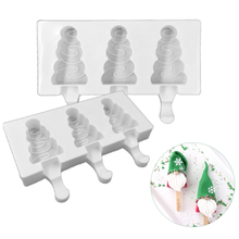 Load image into Gallery viewer, Tree Cakesicle Silicone Mold - 4 Cavity
