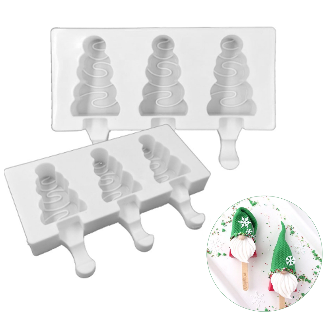Tree Cakesicle Silicone Mold - 4 Cavity