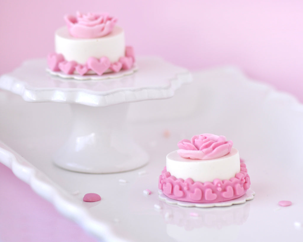 Cake Pop Boards, bordo smerlato (50 pezzi), bianco