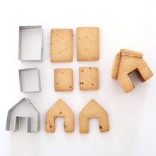 Load image into Gallery viewer, MINI MUG TOPPER GINGERBREAD HOUSE CUTTER SET(1 3/4&quot; tall) (low inventory)
