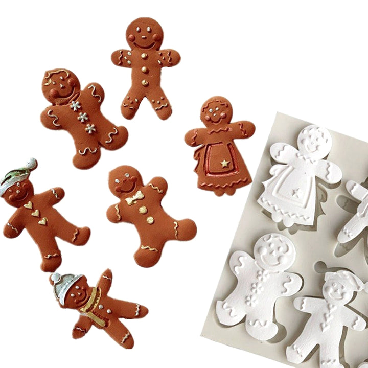 Gingerbread Family (6 Cavity)