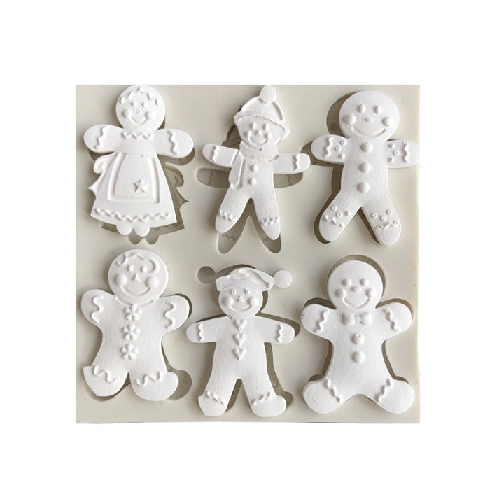 Gingerbread Family (6 Cavity)