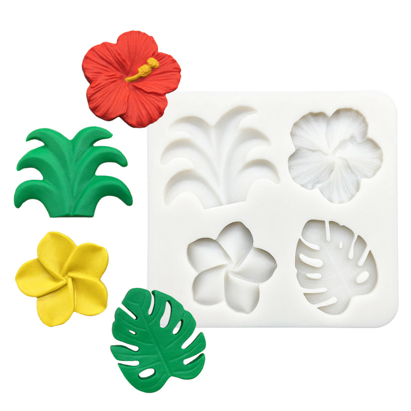 Hibiscus, Plumeria, Tropical Assortment Mold