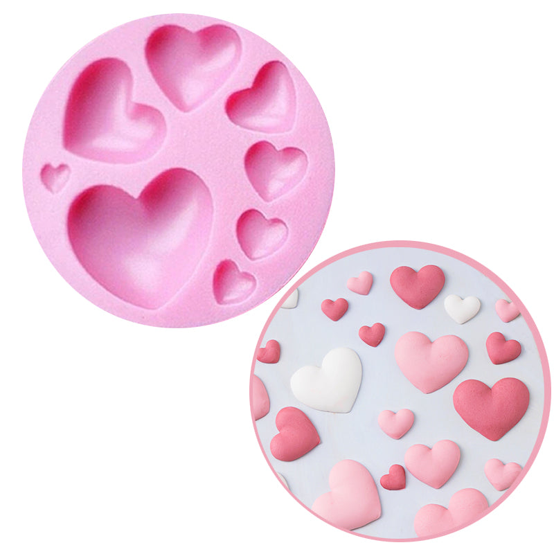 8 Cavity Heart Mold