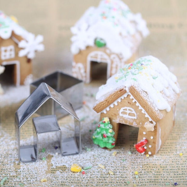 MINI MUG TOPPER GINGERBREAD HOUSE CUTTER SET(1 3/4" tall) (low inventory)