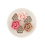Ruffled Flower Mold (3 Cavity)