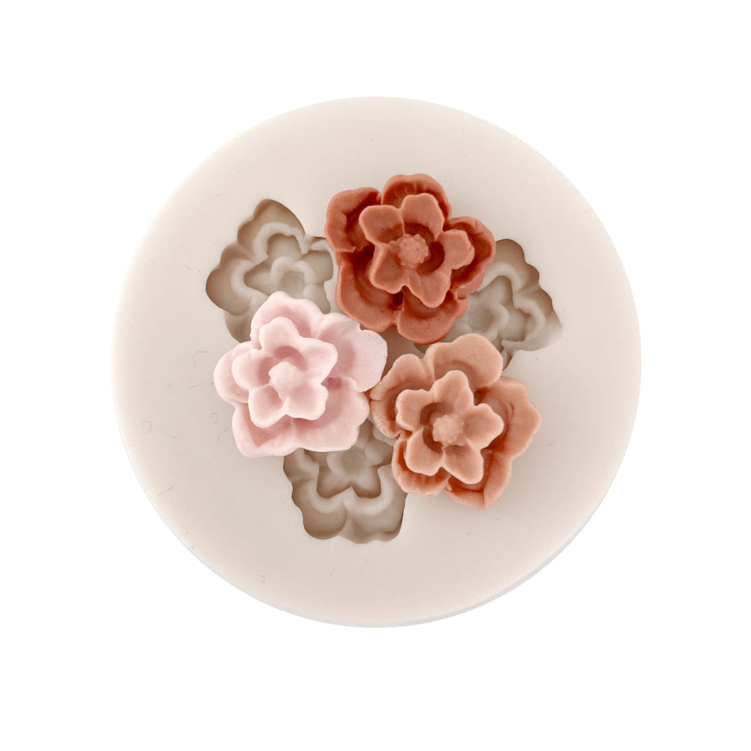 Ruffled Flower Mold (3 Cavity)