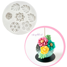 Load image into Gallery viewer, Multi Cavity Flower w. Leaves Mold
