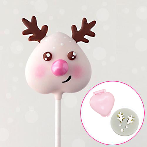 Reindeer Face and Heart Mold Combo Set