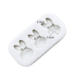 3 Bunny Heads with Bows