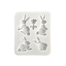 Load image into Gallery viewer, Cottontail Bunnies with Tulip
