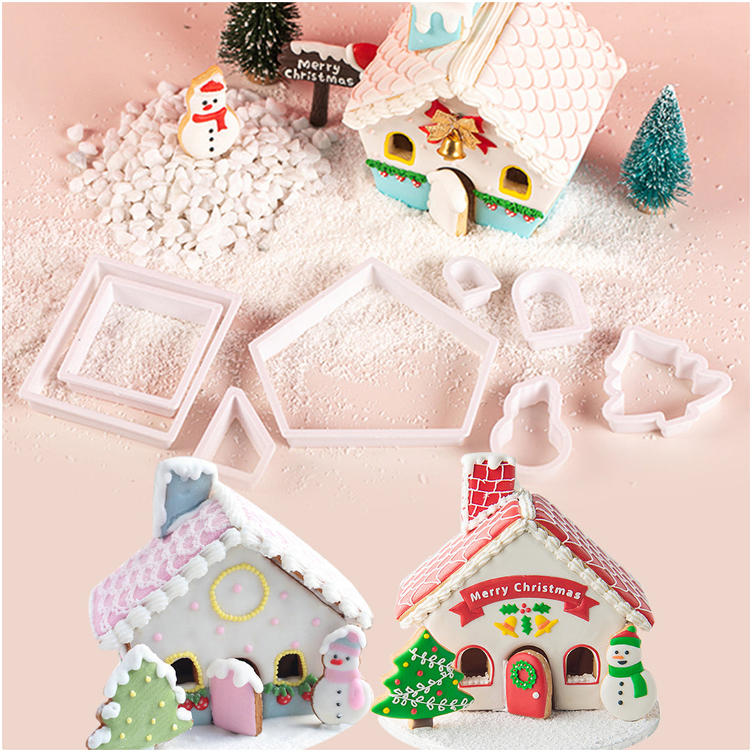 Gingerbread House Cookie Cutter (4" tall)
