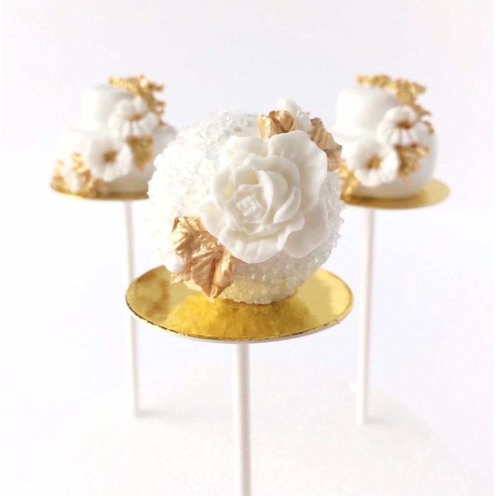 Cake Pop Boards, Rechte Rand (50 stuks), Goud