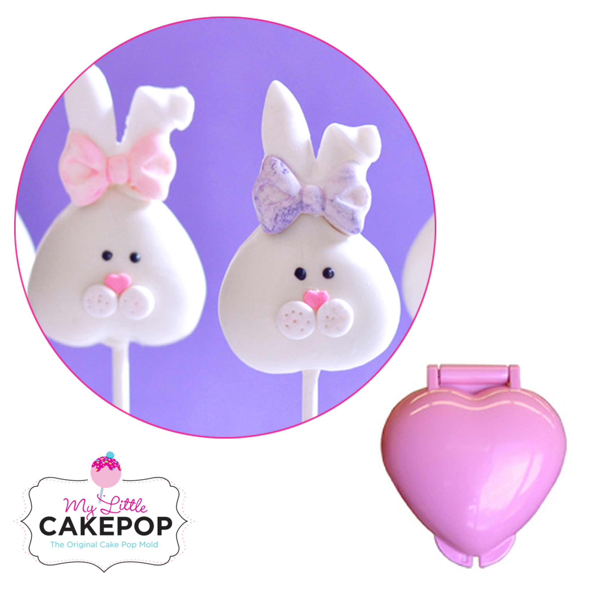 My Little Cakepop's new tall heart cake pop mold and adorable convers, Cake Pops