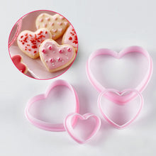 Load image into Gallery viewer, Heart Cookie Cutters (4 pc set)
