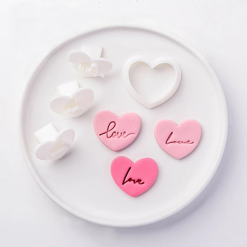 4pc Mini Love Embosser Set with Heart Cutter