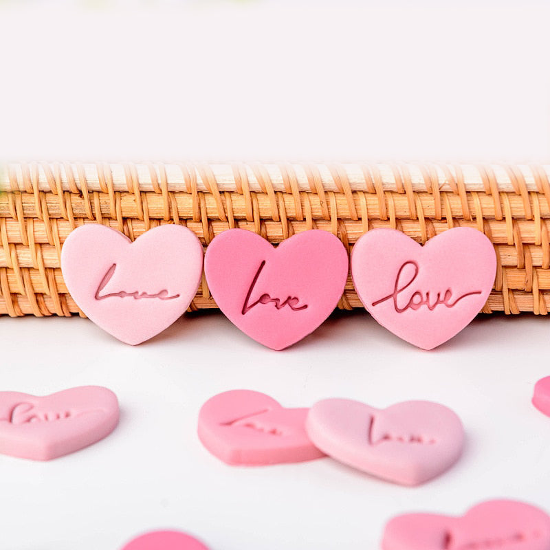 4pc Mini Love Embosser Set with Heart Cutter