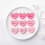 4pc Mini Love Embosser Set with Heart Cutter