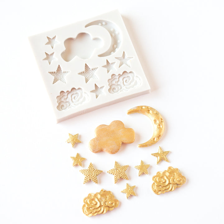 Moon, Clouds, and Stars Mold