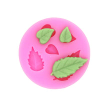 Load image into Gallery viewer, 5 Cavity Rose Leaves Mold
