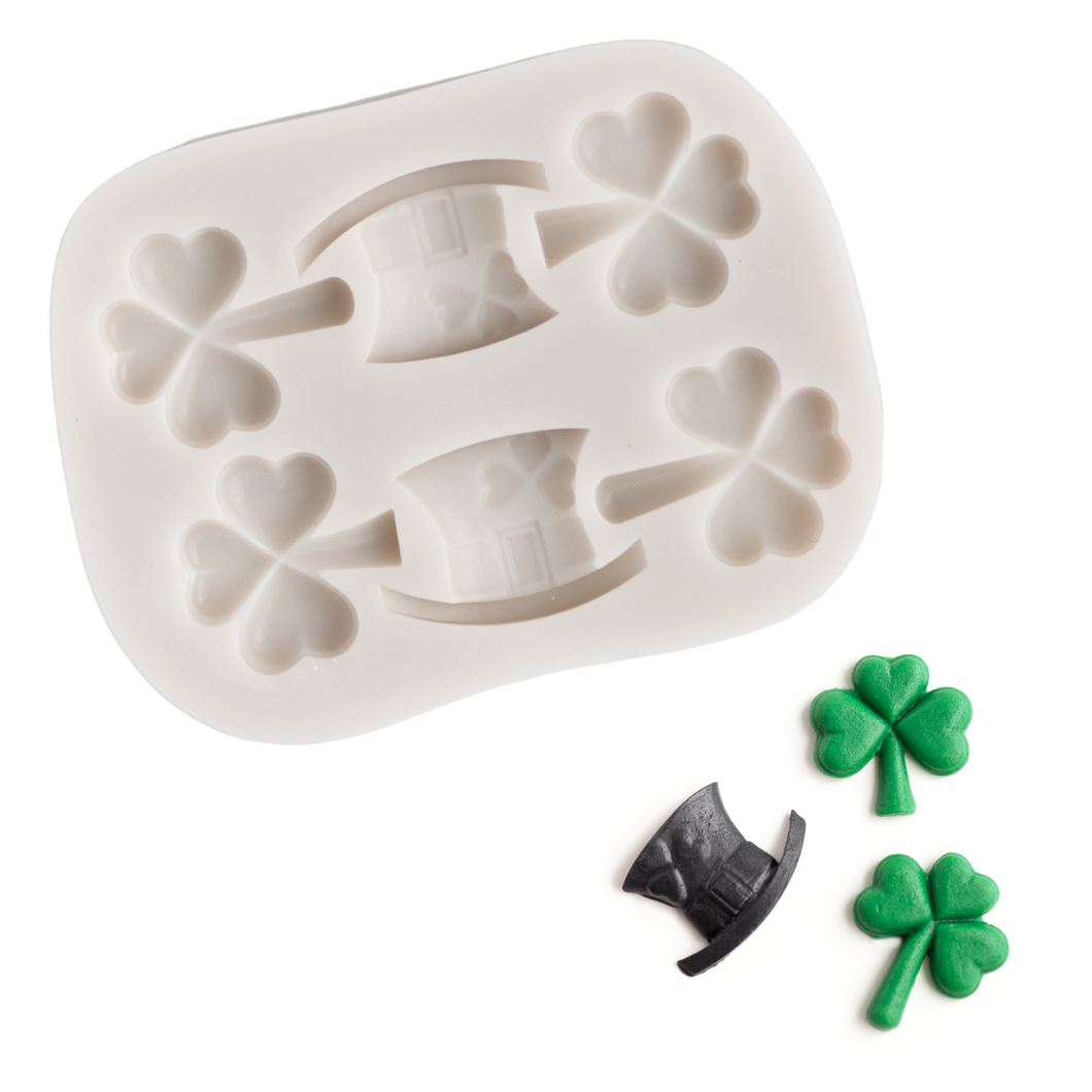 Shamrock and Top Hat Mold
