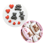 Bear with Hearts Fondant Love Mold