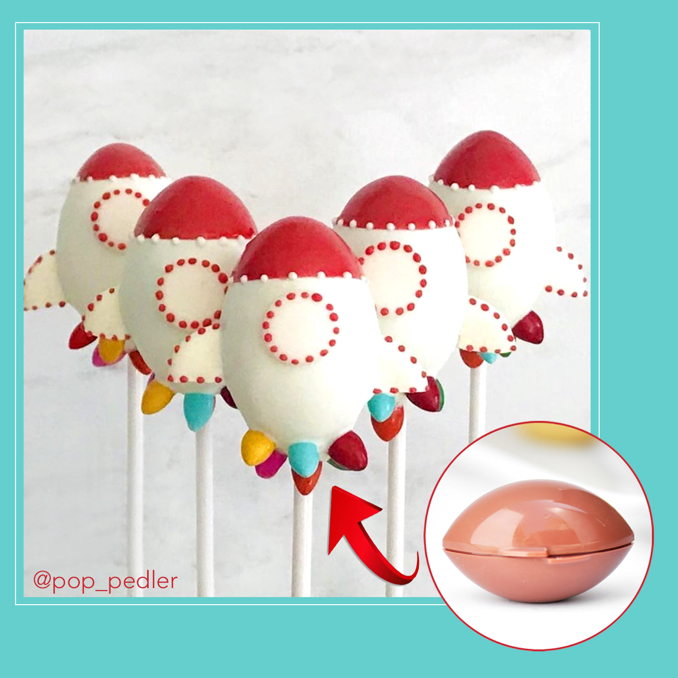 Cake Pop mold, Football (Lemon)